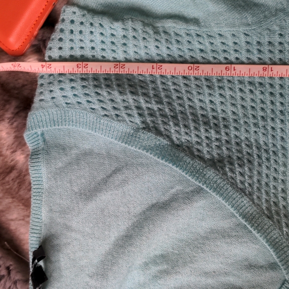 S/M/L- Merino Blend, Turquoise Light Sweater - Picture 7 of 7
